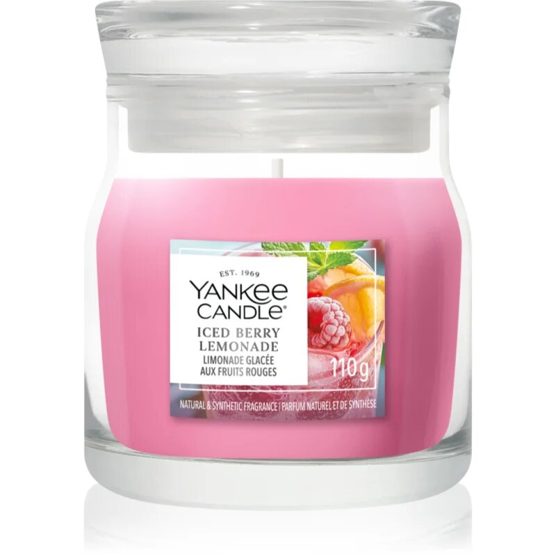 Yankee Candle Iced Berry Lemonade lumânare parfumată Signature 110 g