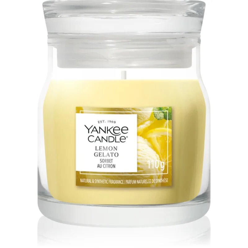 Yankee Candle Lemon Gelato lumânare parfumată Signature 110 g