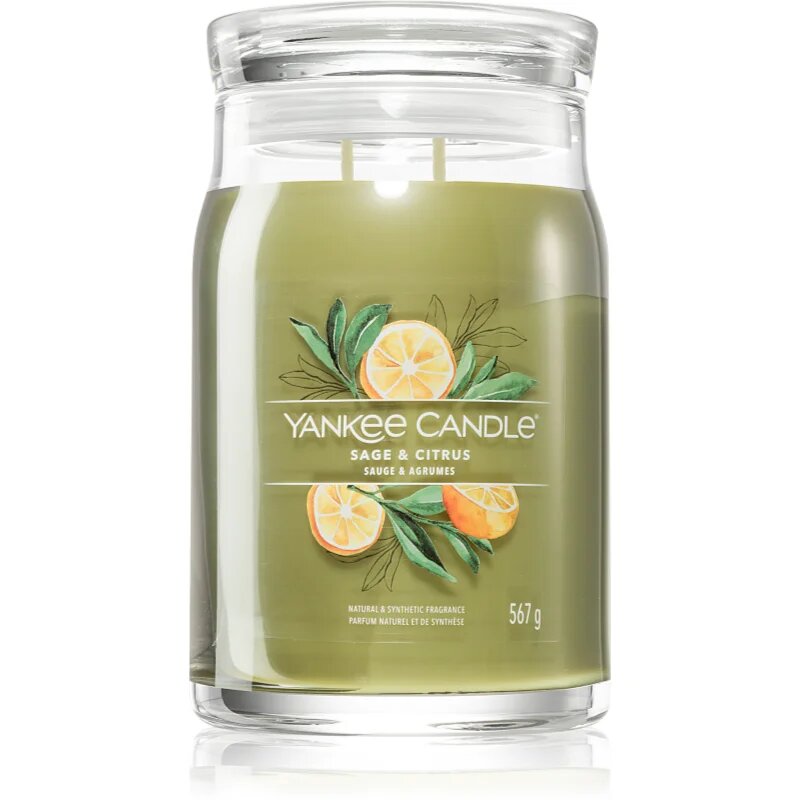Sage & Citrus lumânare parfumată Signature 567 g