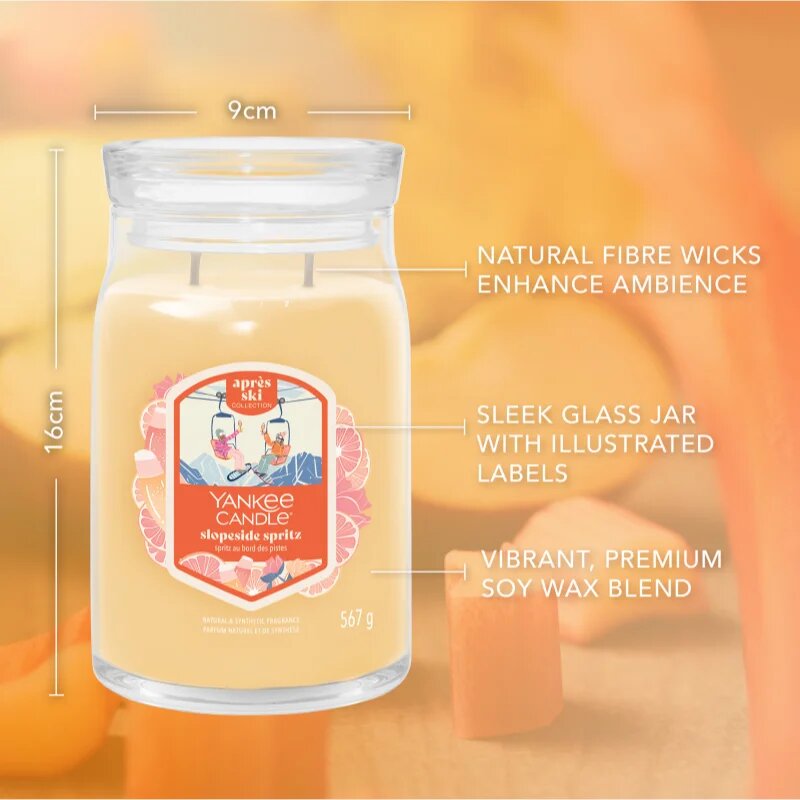 Yankee Candle Slopeside Spritz lumânare parfumată Signature 567 g