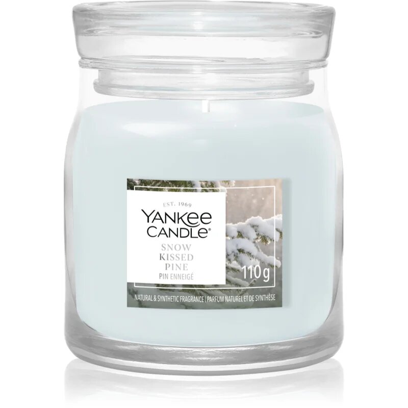 Yankee Candle Snow Kissed Pine lumânare parfumată Signature 110 g