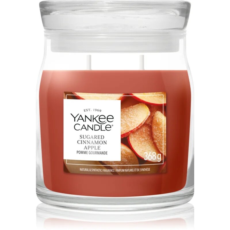Yankee Candle Sugared Cinnamon Apple lumânare parfumată 368 g