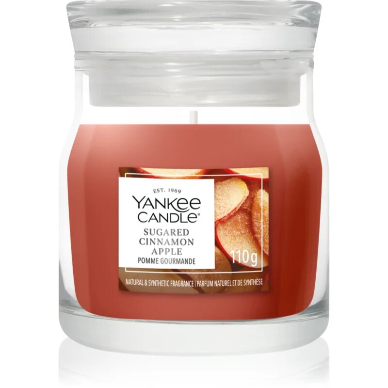 Yankee Candle Sugared Cinnamon Apple lumânare parfumată Signature 110 g