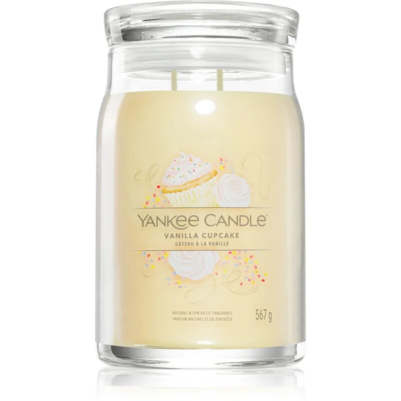 Yankee Candle Vanilla Cupcake lumânare parfumată Signature 567 g