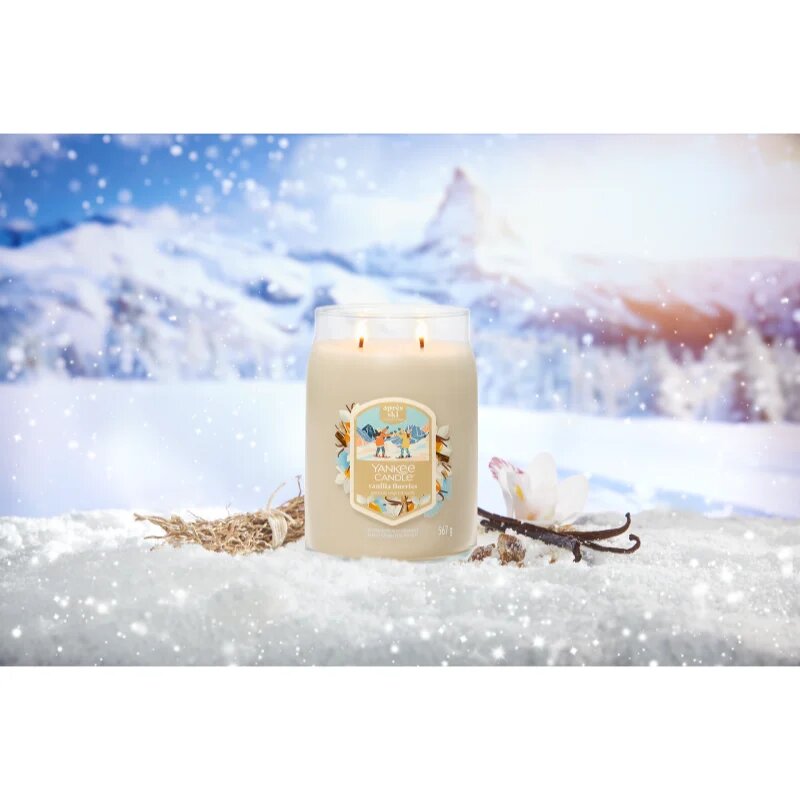 Yankee Candle Vanilla Flurries lumânare parfumată Signature 567 g