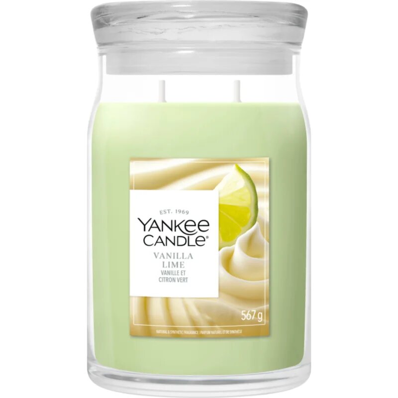 Yankee Candle Vanilla Lime lumânare parfumată Signature 567 g