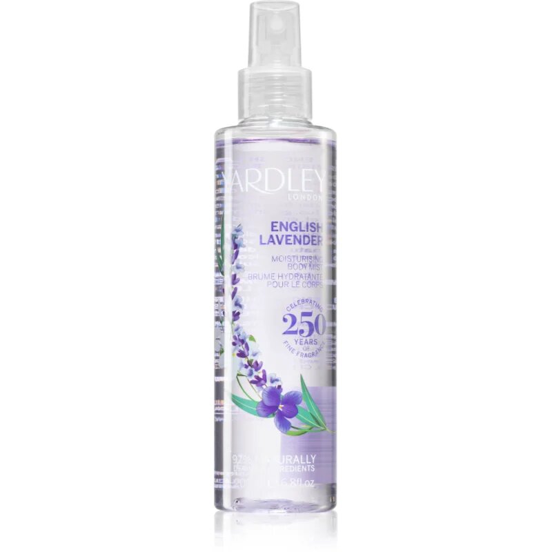 English Lavender spray de corp hidratant pentru femei 200 ml