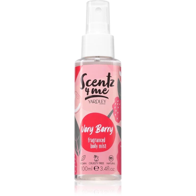 Scentz 4 Me Very Berry Body Mist pentru femei 100 ml