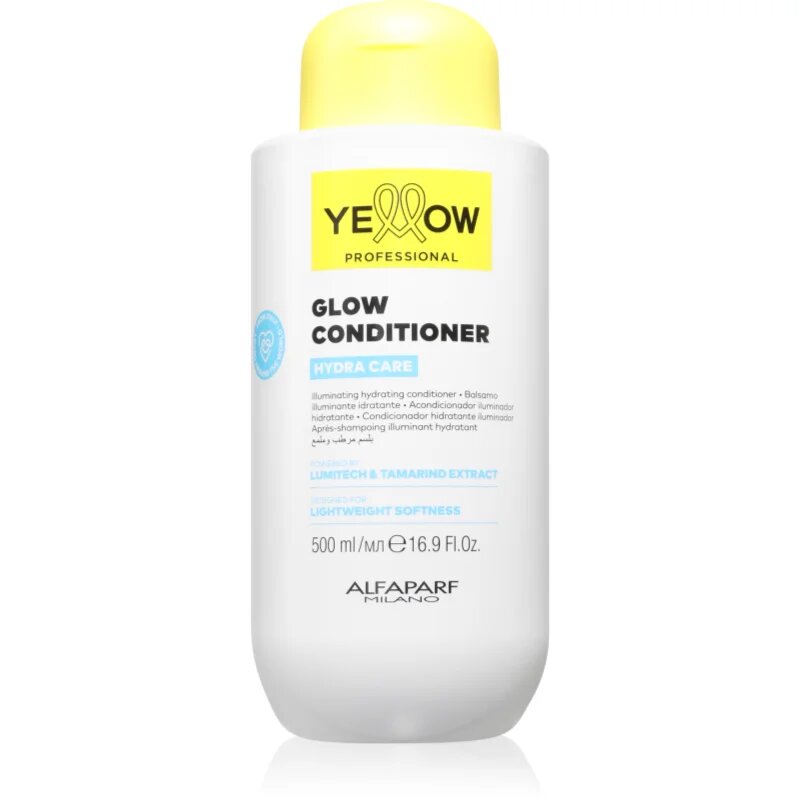 Yellow Professional Hydra Care Glow Conditioner balsam hidratant pentru toate tipurile de păr 500 ml