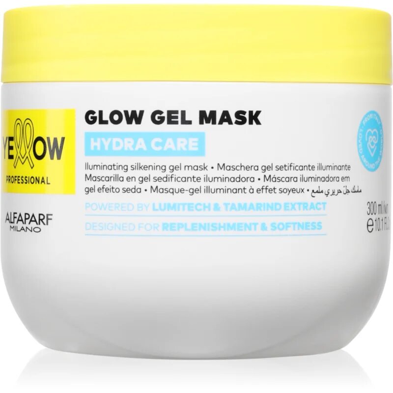 Yellow Professional Hydra Care Glow Gel Mask masca gel pentru toate tipurile de păr 300 ml