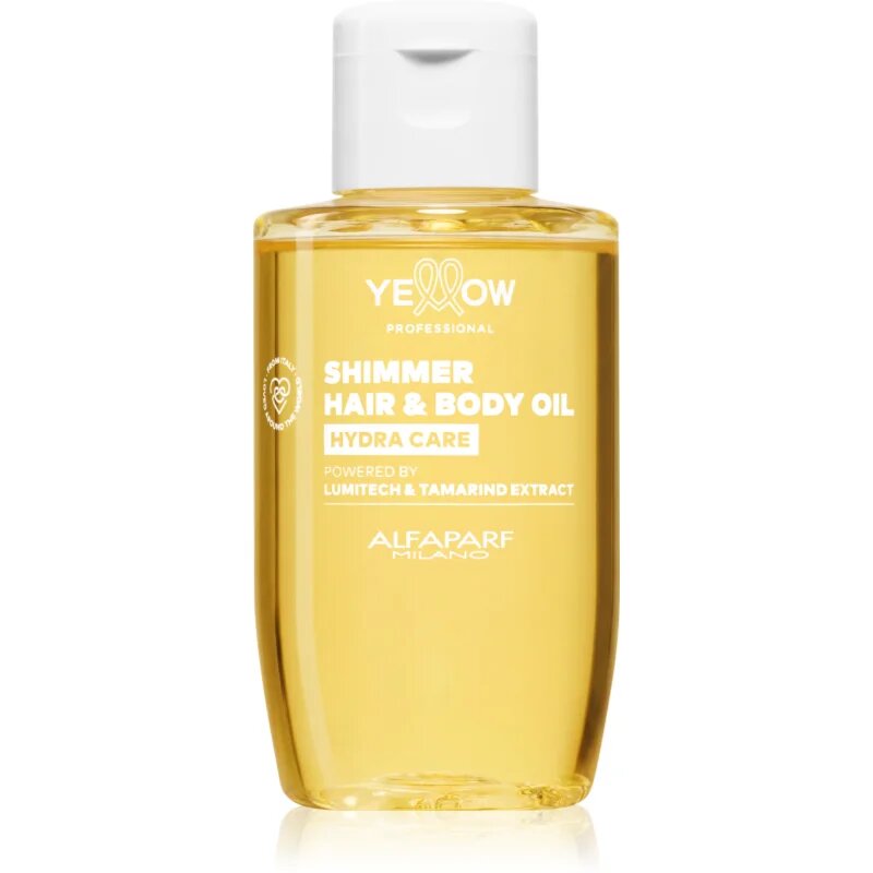 Yellow Professional Hydra Care Shimmer Hair & Body Oil ulei hidratant pentru toate tipurile de păr 100 ml