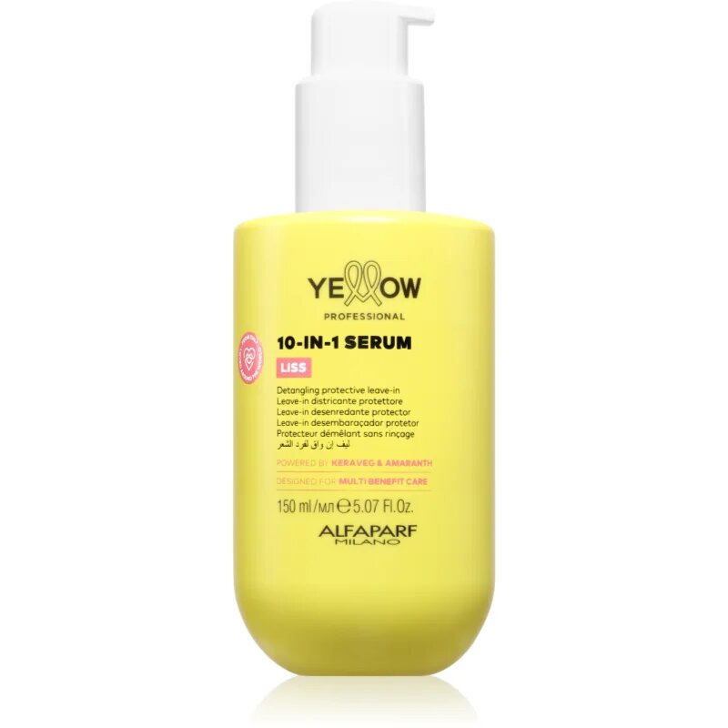 Yellow Professional Liss 10-IN-1 Serum ser fara clatire pentru par usor de pieptanat 150 ml