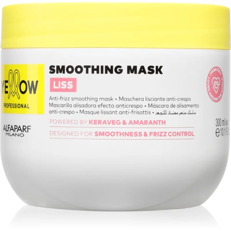 Yellow Professional Liss Smoothing Mask Mască nutritivă pentru păr neted și lucios 300 ml