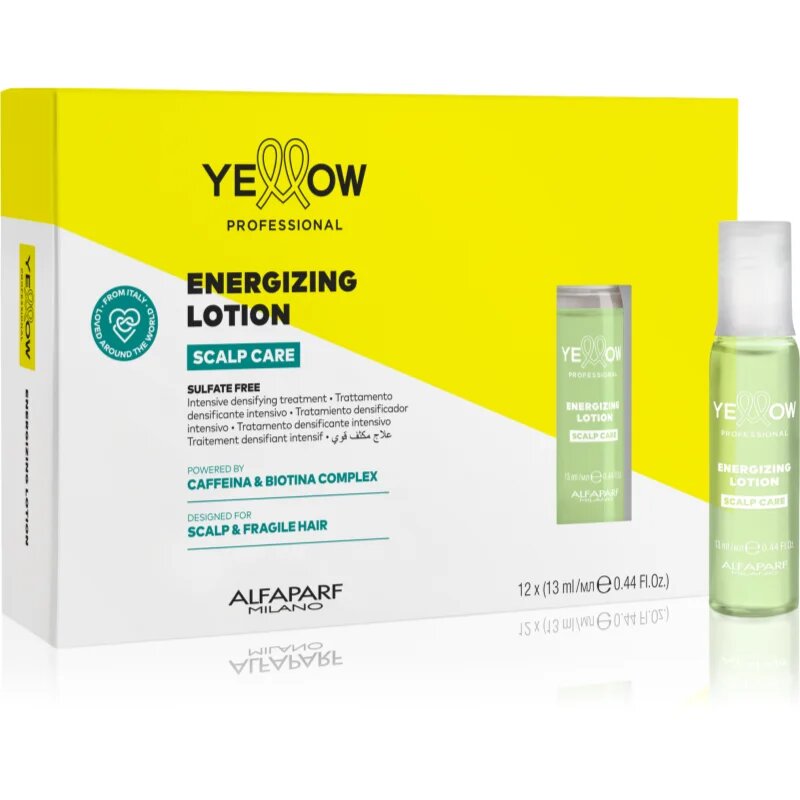 Yellow Professional Scalp Care Energizing Lotion tratament intensiv pentru a restabili densitatea parului 12x13 ml