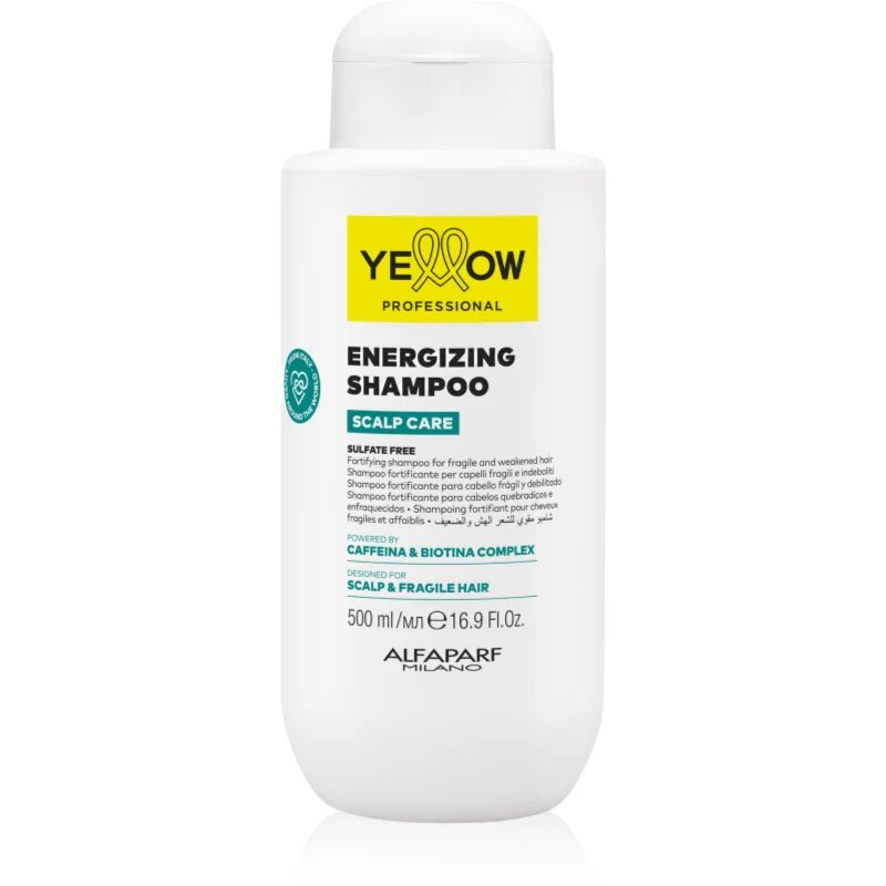 Yellow Professional Scalp Care Energizing Shampoo sampon fortifiant pentru părul slăbit și fragil cu tendință de cădere 500 ml