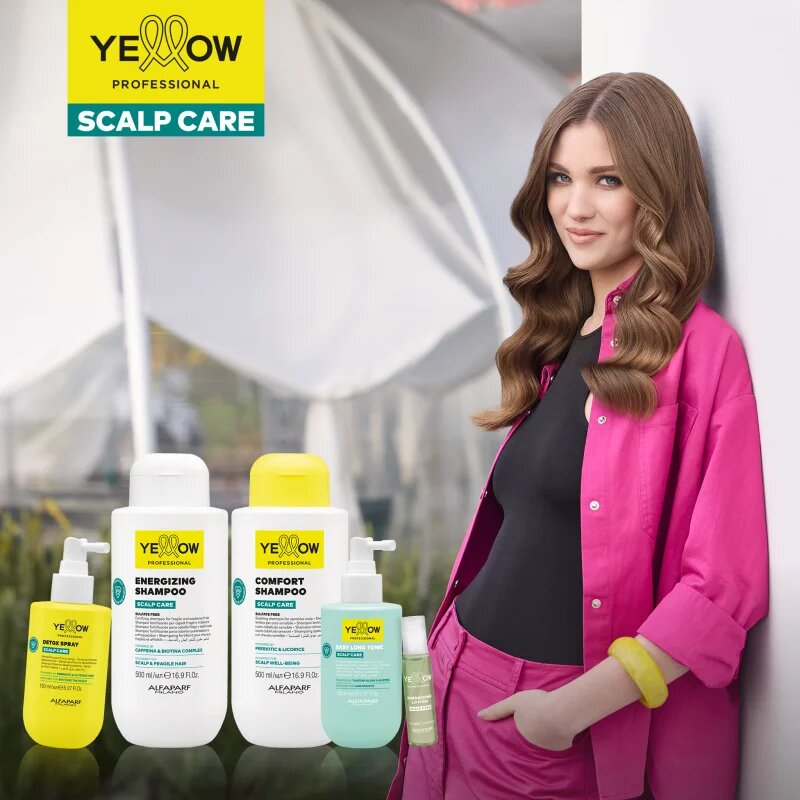 Yellow Professional Scalp Care Energizing Shampoo sampon fortifiant pentru părul slăbit și fragil cu tendință de cădere 500 ml