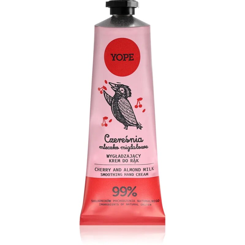 Yope Cherry & Almond Milk cremă naturală de mâini 50 ml