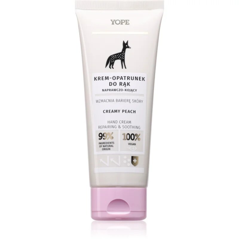 Yope Creamy Peach cremă intens hidratantă de maini 50 ml