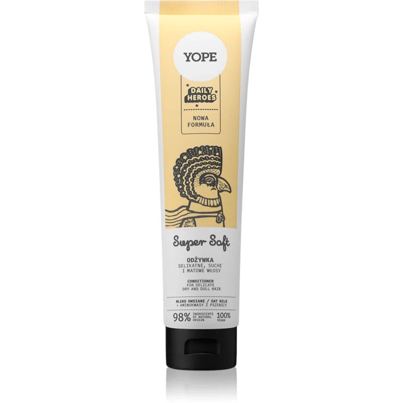 Yope Daily Heroes Soft Conditioner Oat Milk balsam pentru indreptare pentru par fragil 170 ml