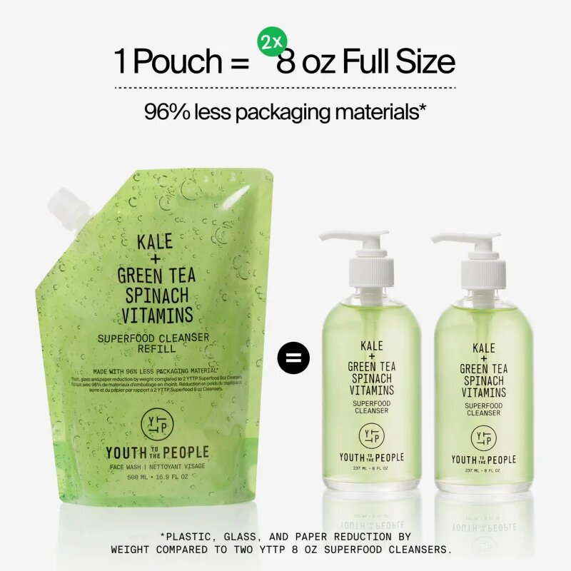 Youth To The People Superfood Cleanser gel de curățare reincarcabil 59 ml