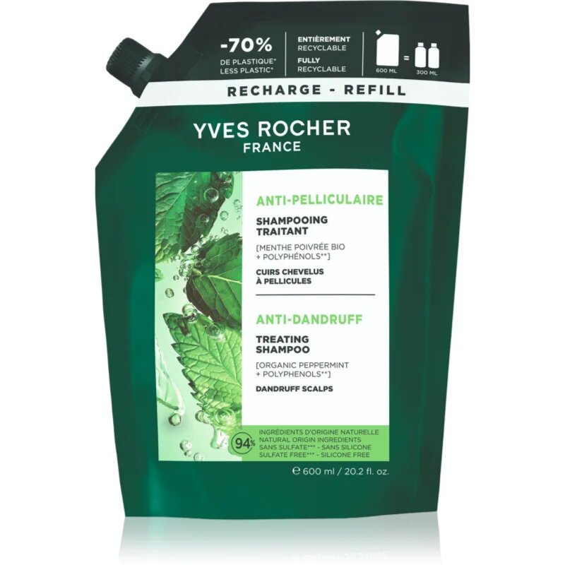Yves Rocher ANTI-PELLICULAIRE sampon anti-matreata 600 ml