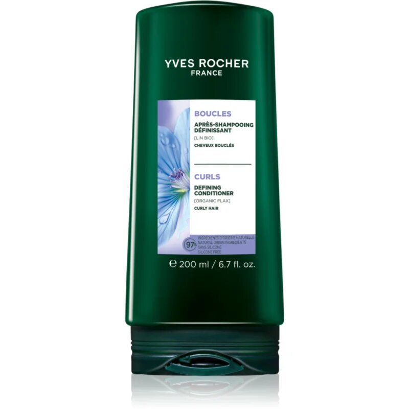 Yves Rocher Boucles balsam pentru păr creț with organic flax 200 ml