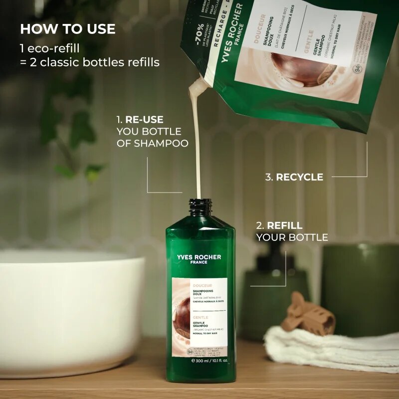 Yves Rocher Douceur sampon pentru netezire 600 ml