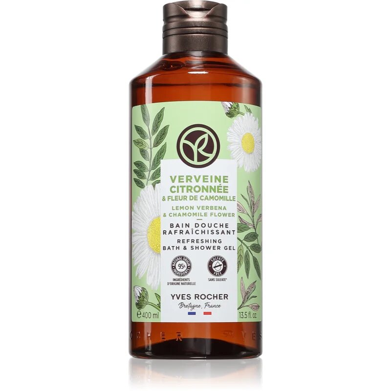 Yves Rocher Lemon Verbena & Chamomile Flower gel de duș parfum Lemon Verbena & Chamomile Flower 400 ml