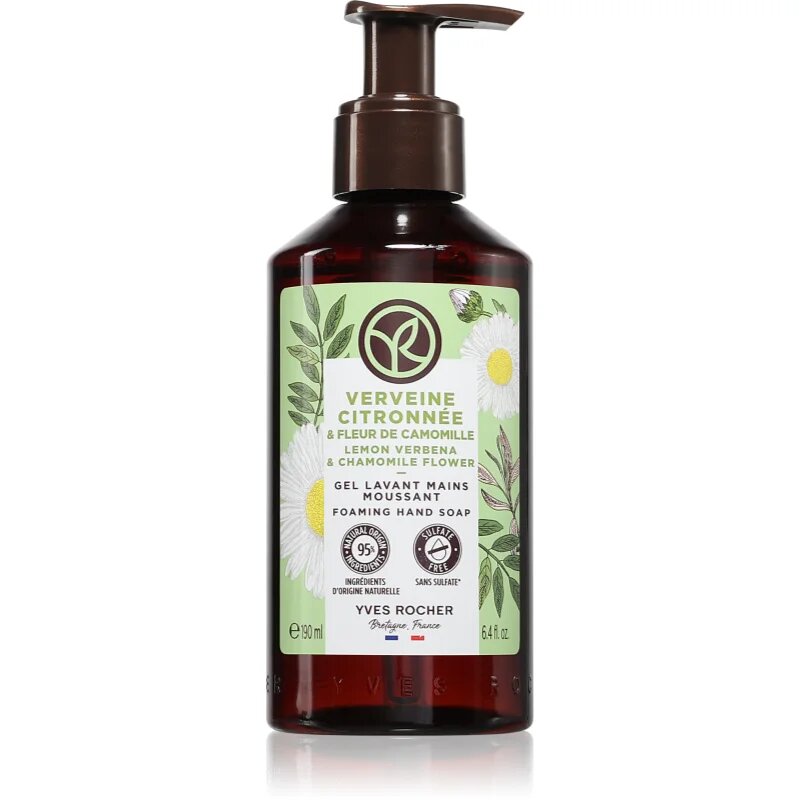Yves Rocher Lemon Verbena & Chamomile Flower Săpun lichid pentru mâini parfum Lemon Verbena & Chamomile Flower 190 ml