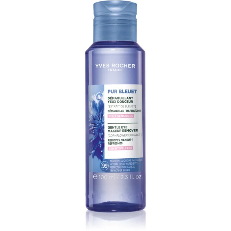 Yves Rocher Pur Bleuet demachiant petru ochi sensibili pentru ochi sensibili 100 ml