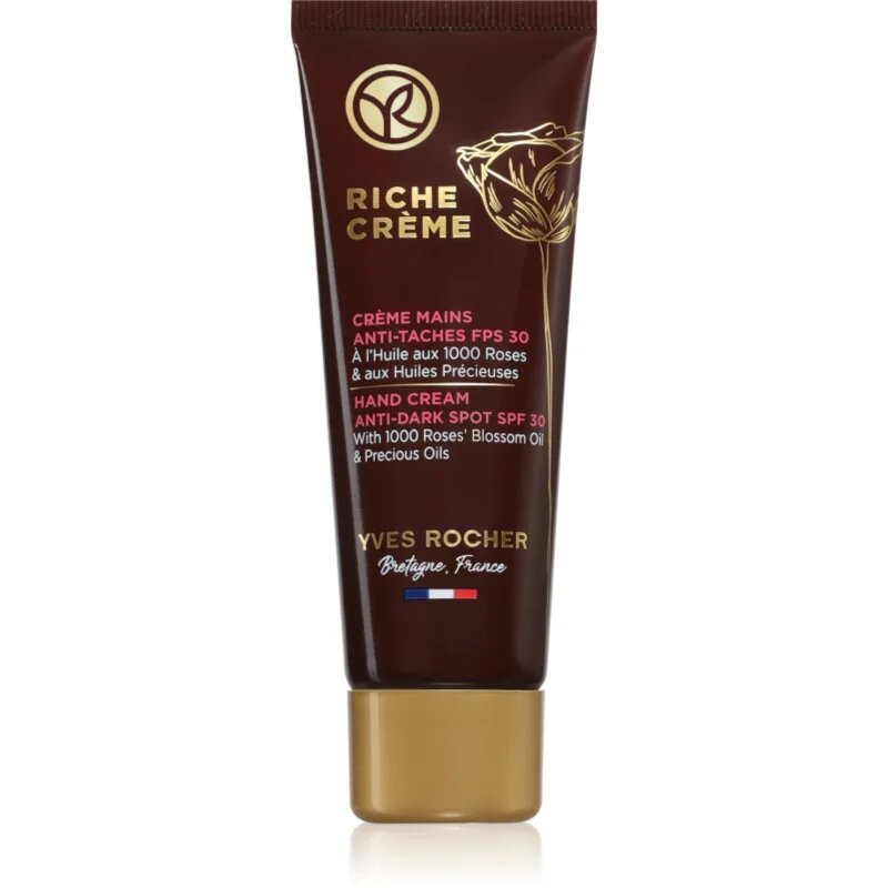Yves Rocher Riche Créme crema de maini impotriva petelor pigmentate SPF 30 50 ml
