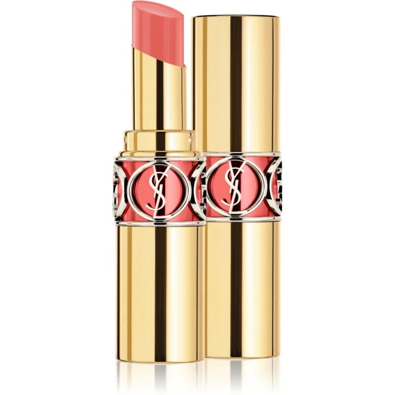 Yves Saint Laurent Rouge Volupté Shine Oil-In-Stick ruj hidratant culoare 15 Corail Intuitive / Corail Spontini 3.2 g