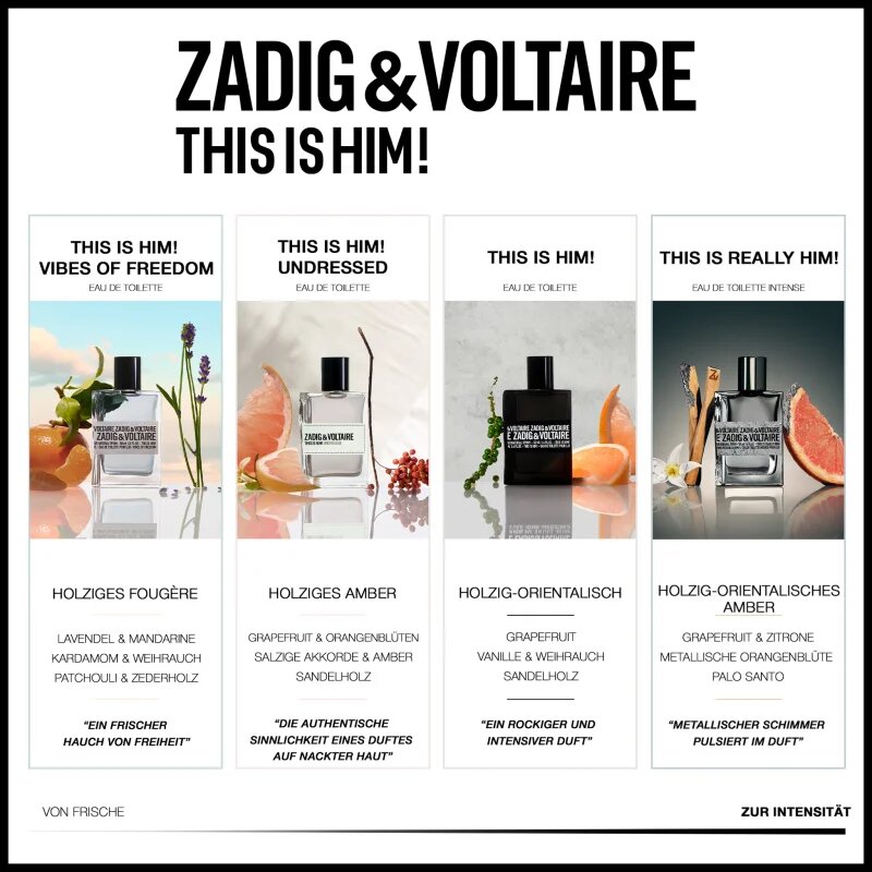 ZADIG&VOLTAIRE THIS IS HIM! Eau de Toilette pentru bărbați 30 ml
