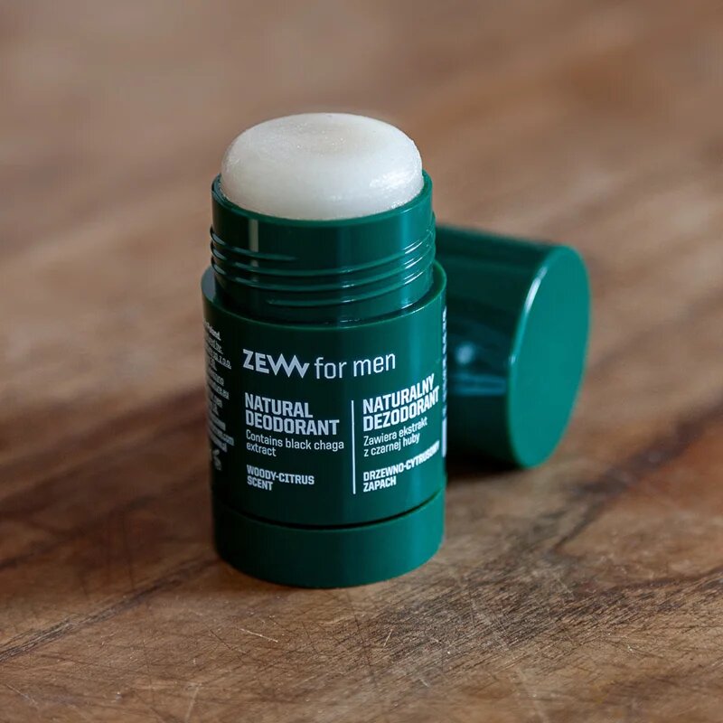 Zew For Men DEODORANT natural with black chaga woody-citrus deodorant solid natural 30 g