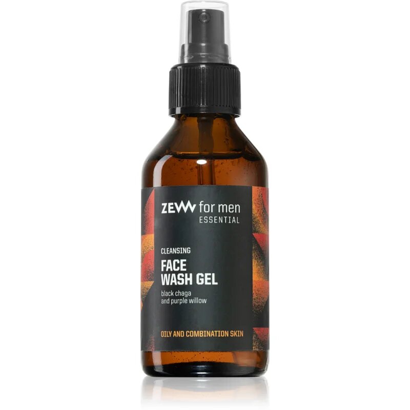 Zew For Men FACE WASH Essential cleansing gel de curățare pentru ten gras și mixt pentru bărbați 100 ml