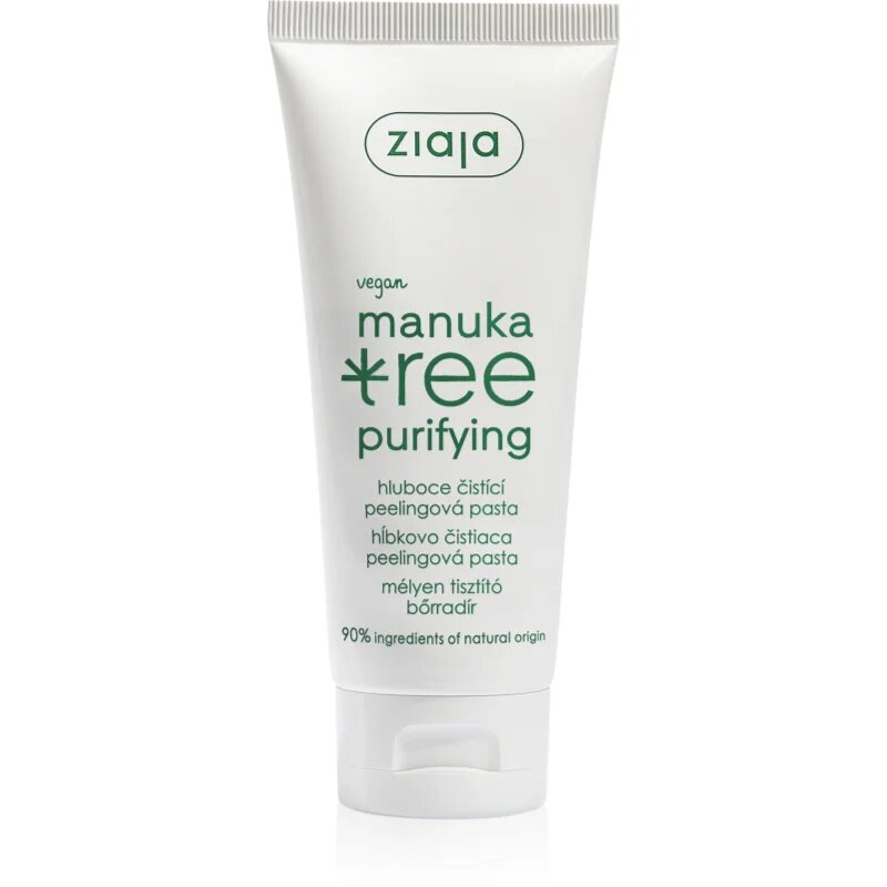 Ziaja Manuka Tree Purifying pasta pentru exfoliere pentru piele normala si grasa 75 ml