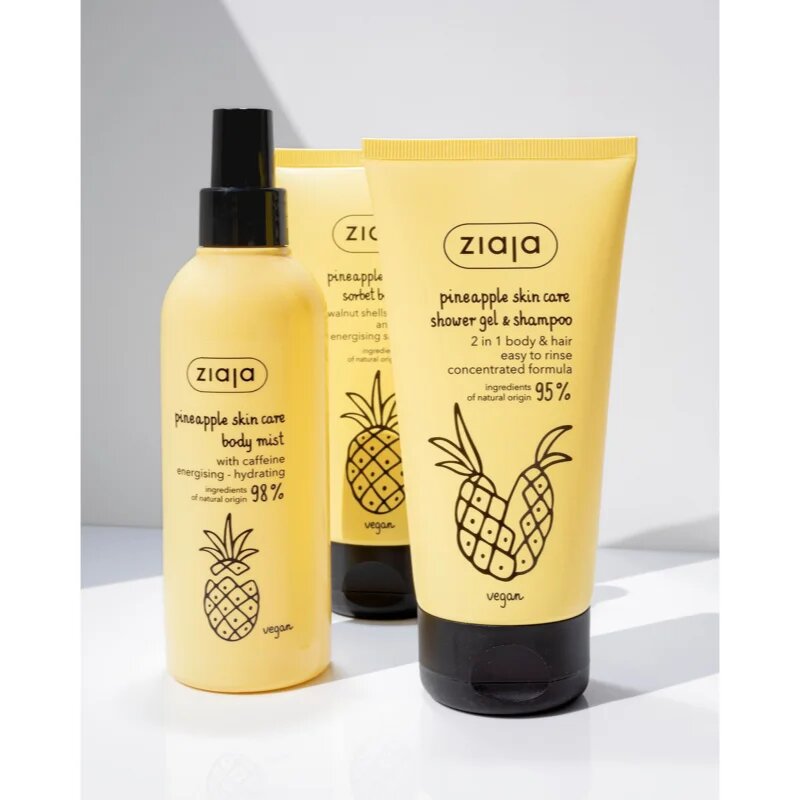 Ziaja Pineapple Body Mist cu efect de hidratare 200 ml