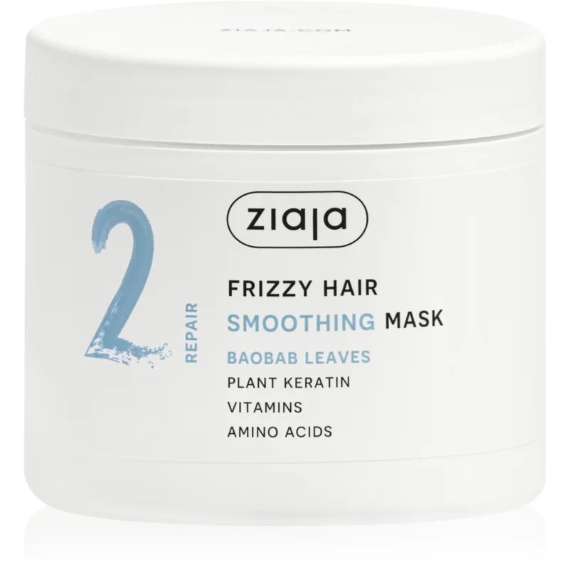 Ziaja Plant Essentials Baobab Leaves masca pentru netezire pentru păr creț 350 ml