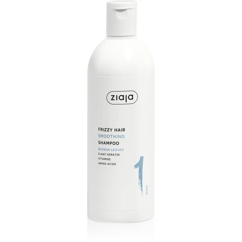 Ziaja Plant Essentials Baobab Leaves şampon de netezire pentru păr creț 400 ml