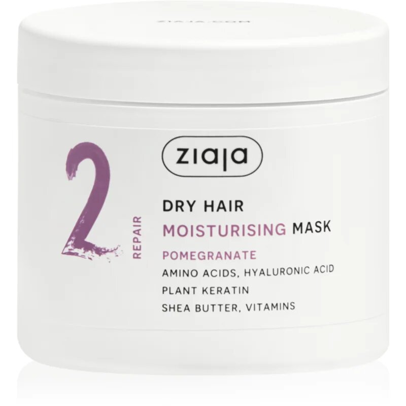 Ziaja Plant Essentials Pomegranate Masca hidratanta par pentru par uscat 350 ml