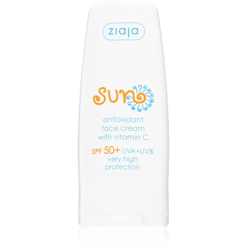 Ziaja Sun crema de fata antioxidanta cu vitamina C SPF 50+ 50 ml