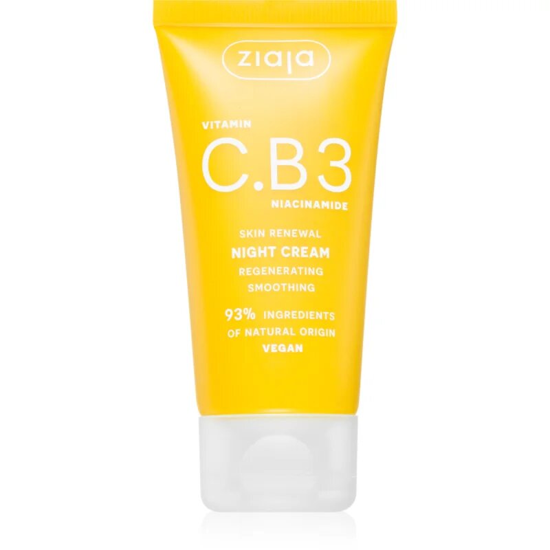 Ziaja Vitamin C.B3 Niacinamide cremă-mască de noapte 50 ml