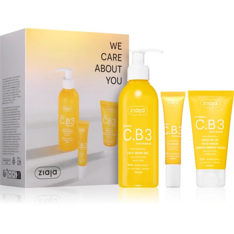 Ziaja Vitamin C.B3 Niacinamide Set set cadou pentru o piele mai luminoasa
