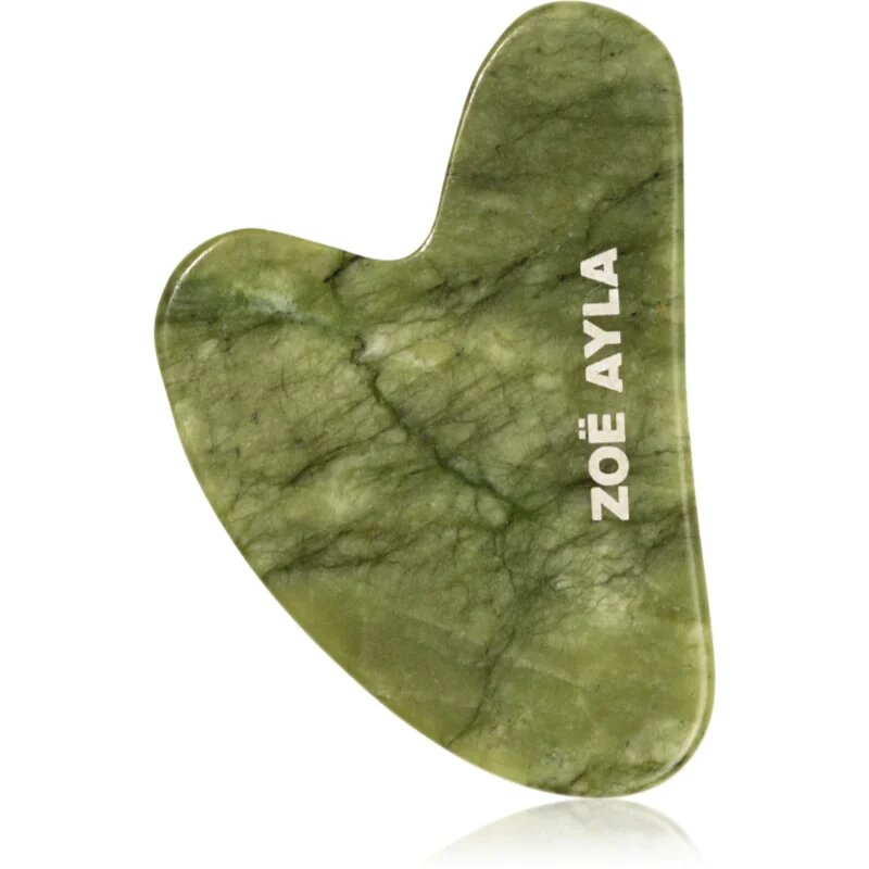 Zoë Ayla Luxurious Jade Gua Sha Therapy Tool accesoriu de masaj 1 buc
