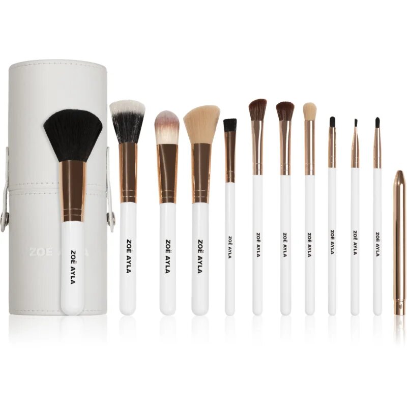 Zoë Ayla Makeup Brush Set 12 Piece set de pensule cu husă