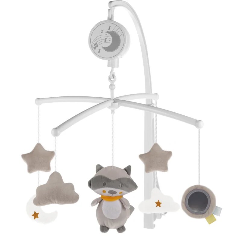 Zopa Music Mobile Raccoon carusel pentru pătuț cu melodie 1 buc