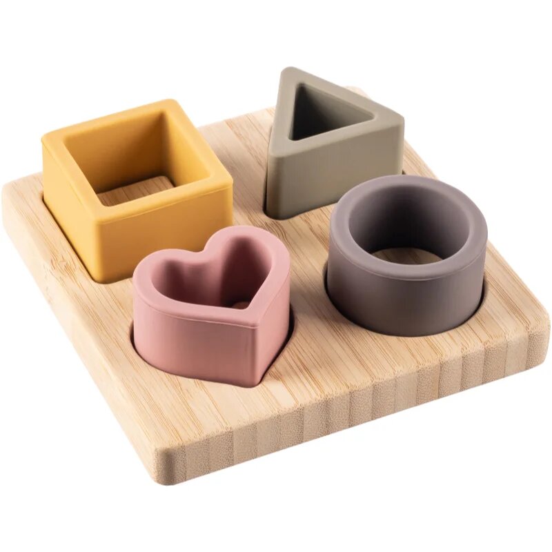 Silicone Bamboo Puzzle jucărie interactivă cu piese care se pot insera Multicolor 1 buc