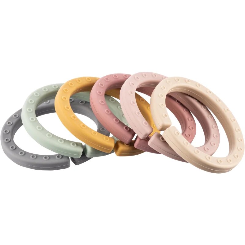 Silicone Links set de cercuri Multicolor 6 buc