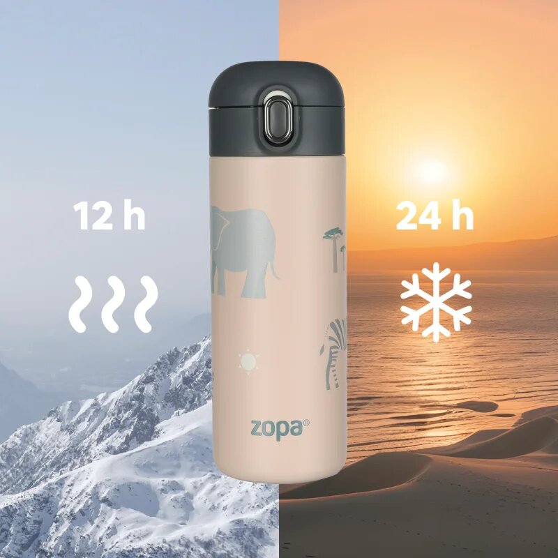 Zopa Thermo Bottle termos cu pai Cookie Beige 1 buc