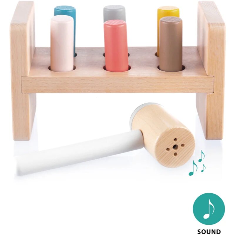 Zopa Wooden Nailer joc interactiv de lovit cu ciocanul din lemn 1 buc